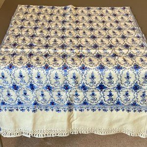 Embroidered woolen shawl